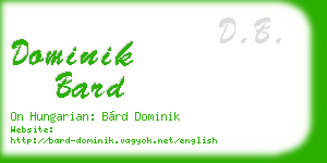 dominik bard business card